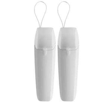 Imagem de Porta Escova de Dentes Creme Dental Portátil Estojo para Viagem E Bolsa(2 Brancos)
