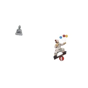 Imagem de Fenteer Estátua de Buda, Macaco, Palhaço, Escultura, Estatueta em Miniatura Colecionável, Ornamento para Hotel, Pátio, Quintal, Mesa, Centro de Mesa, Gabinete