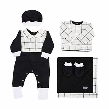 Imagem de Saída Maternidade 5 Peças Boston Preto - Tamanho Único, Biramar Baby, Preto, pacote de 5