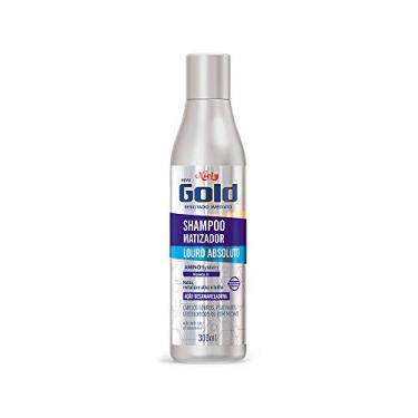 Imagem de Gold Shampoo Matizador Louro Absoluto, 300 ml, Niely, Niely, Branco