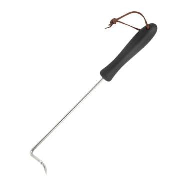 Imagem de Ｂｅｓｇａ Gancho para Virar Alimentos Na Churrasqueira com Cabo, Acessório para Grelhar Linguiças, Frango E para Virar E Fritar, S preto