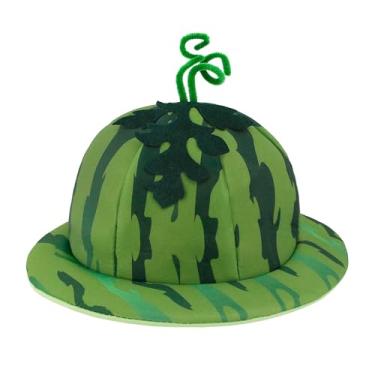 Imagem de Surkat Boné de abacaxi, chapéu de abacaxi tropical, engraçado, chapéu de pelúcia, boné de festa, acessório de foto para artigos de festa havaiana, Verde, tamanho �nico