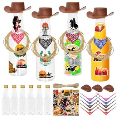 Imagem de Cinrobiye 24 PCS Western Cowboy Party Favors Wild West Candy Tubes Rodeo Theme Birthday Party Candy Containers for Birthday Gift School Classroom Rewards Prizes Baby Shower Party Decorations Supplies