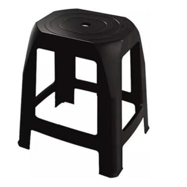 Imagem de Banco Banqueta Banquinho de Plástico Resistente - Banco Empilhavel (Suporta até 100 kgs)