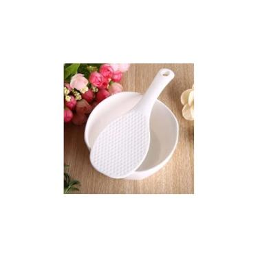 Imagem de Colher de Arroz em Plástico, 18,5 x 7 cm, para Panela Elétrica, Antiaderente, Não Risca Panelas