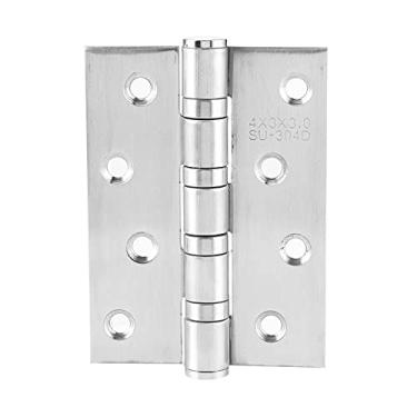 Imagem de Aço inoxidável escovado portas domésticas dobradiça casa mobiliário hinges acessórios de hardware 4inchx3cmx3mm YYDFPIIA