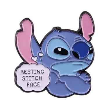 Imagem de Broche De Esmalte Alienígena Azul, Emblema De Monstro De Desenho Anima