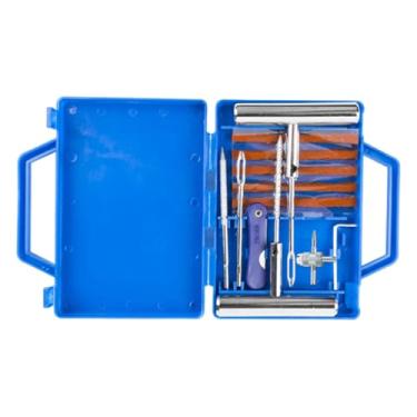 Imagem de Kit de plugue de pneu para carro, kit de plugue de pneu resistente - Kit de remendo de plugue profissional - Kit de ferramentas para reparo de furo em pneu furado, carro, caminhão