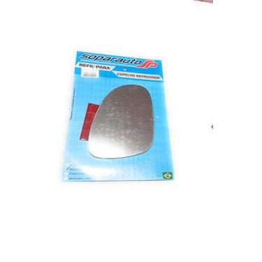 Imagem de Refil Espelho Vidro Retrovisor Compatível Jetta 2007 A 2010 lado Direito Sem Base