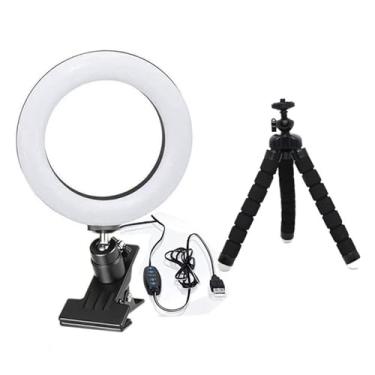 Imagem de BEMMY Luz de Vídeo 12CM, Iluminação de Vídeo de Alumínio para Videoconferência para Trabalho Remoto, Ensino à Distância, Autotransmissão e Transmissão ao vivo, Videoconferência em Computador e Laptop