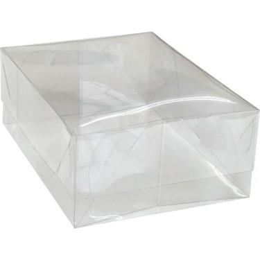 Imagem de Caixa para Presente com Tampa PVC Pequena 14,5X19X7,5CM Pacote com 10 