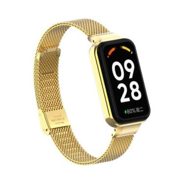 Imagem de Pulseira De Malha De Aço Inoxidável Redmi Band 2 Com Estrutura De Prot