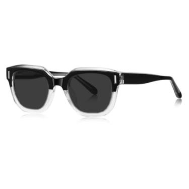 Imagem de JRLLFD Óculos de sol de leopardo da moda para mulheres e homens, fibra de acetato oval retrô (1)