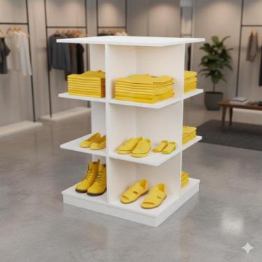 Imagem de Gôndola colmeia loja balcão central loja expositor organizador albergo