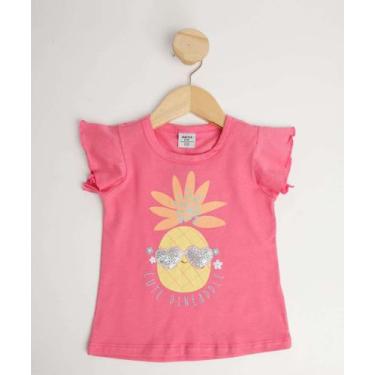 Imagem de Camiseta Infantil Abacaxi Marisa Tam 1 a 3-85029, Rosa, 2