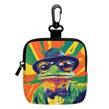 Imagem de Porta-chaves mini porta-moedas, bolsa multifuncional para chaves, porta-cartões, organizador de cabos de dados, bolsa com zíper 3, Multicolorido 00721, 3.9 x 3.31 inches