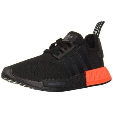 Imagem de adidas Originals Tênis de corrida masculino NMD_r1, Preto/Preto/Vermelho Solar., 8.5