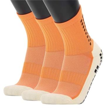 Imagem de Meias antiderrapantes masculinas Andoer para futebol, basquete, voleibol, corrida, trekking, caminhada, 1 par/ 3 pares
