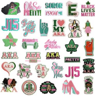 Imagem de Kleeblatt 30 peças de adesivos de irmandade, presentes de irmandade para mulheres, remendo para jeans, roupas, chapéus, jaquetas, bolsas, camisetas