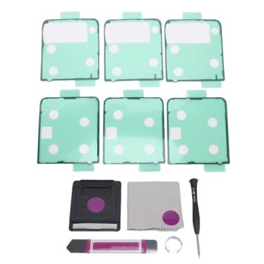 Imagem de ASHATA 3 Conjuntos de Adesivo de Capa Traseira, para Z Flip 4 5G F721 Substituição da Tampa da Porta da Bateria do Telefone, Fita Dupla Face e Kit de Ferramentas de Reparo Com