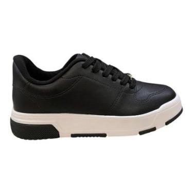 Imagem de Tenis Feminino Vizzano Casual Plataforma Amarração Básico 1455.100 Preto-Feminino