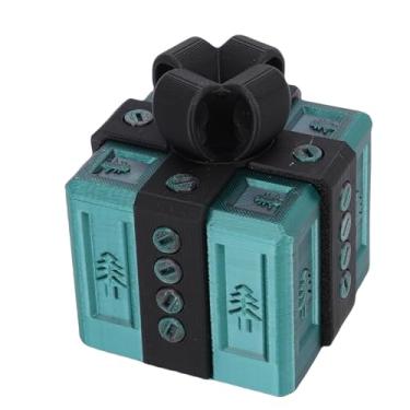 Imagem de Cosiki Caixa de Presente Irritante, Presente Engraçado Reutilizável Impresso Em 3D Com Compartimento Oculto, para Armazenamento de Joias de Feriados de Aniversário (Verde escuro Preto)