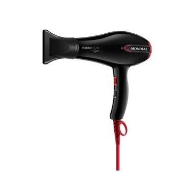 Imagem de Secador de Cabelos Turbo Mondial Preto e Vermelho SC-41