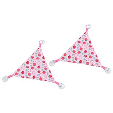 Imagem de Acouto 2 Peças de Répteis de Rede de Dragão Barbudo Triangular - Cama Suspensa Confortável Com Ventosa Adesiva, Dragões Barbudos de Rede Perfeita, Lagartos e Outros Animais de Estimação Pequenos -