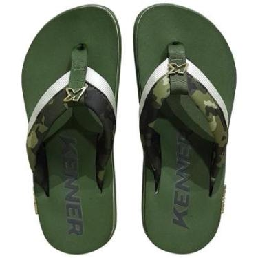 Imagem de Chinelo Kenner Kivah Army Colors Verde Camuflado Original-Masculino