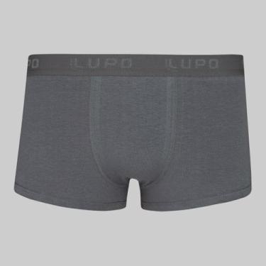 Imagem de Cueca Lupo Sunga Algodão com Elastano 00480, Chumbo, P