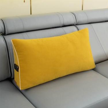 Imagem de BAGASI Almofada de cabeceira de cunha, almofada de leitura para cabeceira, descanso de cama, almofada de leitura, almofada triangular para sentar na cama, almofada de apoio de encosto para cama