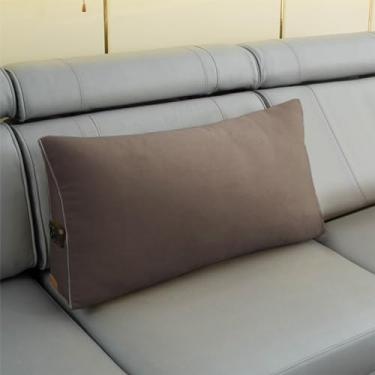 Imagem de BAGASI Almofada de cabeceira de cunha, almofada de leitura para cabeceira, descanso de cama, almofada de leitura, almofada triangular para sentar na cama, almofada de apoio de encosto para sofá, café