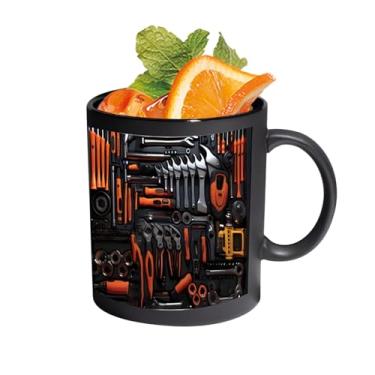 Imagem de Caneca de Café - Design Ergonômico para Bebidas,Caneca Cerâmica com Forma de Caixa de Ferramentas,para Chocolate Chá Leite Água Suco Casa Acampamento Dormitório Hotel Apartamento Marido Pai