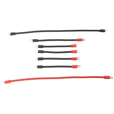 Imagem de Cryfokt Cabos de Bateria para Carrinho de Golfe de Cobre Puro de 4 Calibres Kit de Fiação Resistente para Carrinhos de Golfe DC AC36V48V, Extra Durável Prolonga a Vida útil da Bateria para (Pacote 5)