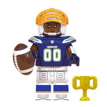 Imagem de Boneco jogador futebol americano bloco de montar, CHARGERS
