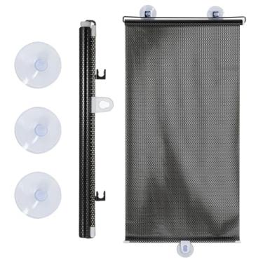 Imagem de Housoutil Persianas de sucção blackout portáteis para janela e varanda com película leve para portas de vidro