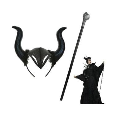 Imagem de Tiara De Maleficent Para Crianças, Acessório De Fantasia Da Rainha Mal