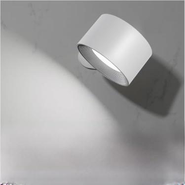 Imagem de Luminárias de Parede LED Apoiadas em Lâmpadas Recarregáveis Operadas por Bateria Porta USB 3 Temperaturas Cor Níveis Brilho 360 Rotacionar Luzes Sem F