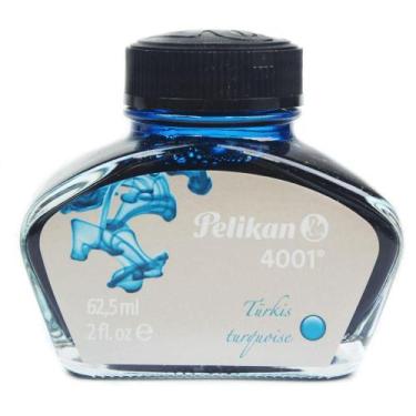 Imagem de Tinta Para Caneta Tinteiro Pelikan 4001 62,5ml Azul Turquesa