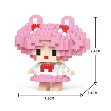 Imagem de Brinquedo Blocos de Montar Infantil Brinquedo Educativo Animais De Bri