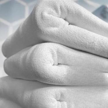 Imagem de Kit 20 Panos de Chão Alvejado Branco 70x40cm Saco Duplo Pano de Limpeza Multiuso 100% Algodão para Uso Doméstico (3 unidades branco)