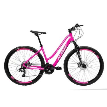 Imagem de Bicicleta Feminina Rebaixada Aro 29 KSW 21 Marcha Freio Disco, Rosa, P