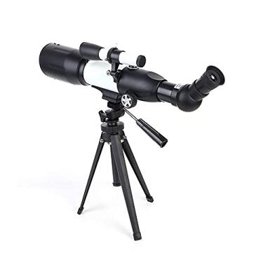 Imagem de pcagfaajmh Telescópio para crianças e adultos iniciantes 50 mm abertura 350 mm telescópio refrator astronômico BAK4 prisma FMC telescópio para astronomia com tripé e bússola para observar a lua e o