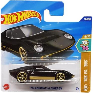 Imagem de Hot Wheels - ´71 Lamborghini Miura SV - HW: ´70s vs. ´90s 6/10 - HYX73 - Short Card - Black Gold - Mattel 2025-1:64