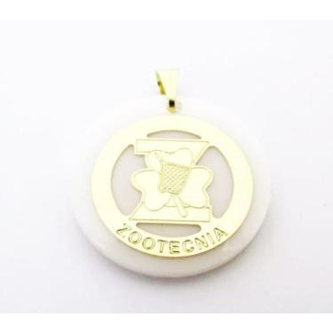 Imagem de Pingente Zootecnia Zoológico Animal Folheado Ouro 18k - Milena Folhead
