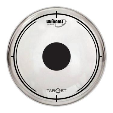 Imagem de Pele Williams Target Dot DT2 Clear 22 Bass filme duplo com Dot pra bum