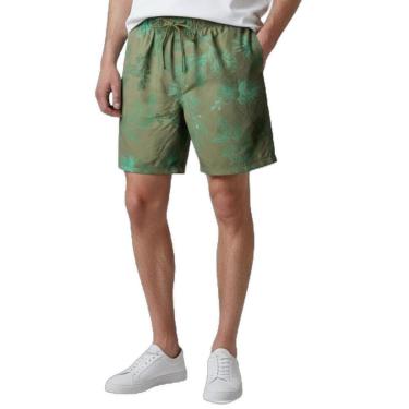 Imagem de Shorts Areia Branca Yacht Resort Floral Verde GG-Masculino