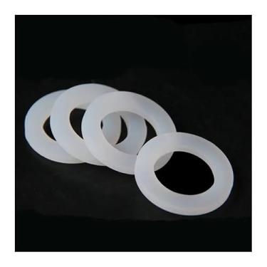 Imagem de DN8/10/15/20/25/32/40 Espaçador de arruela de vedação plana de vedação de silicone para 1/10.2 cm 3/20.3 cm 1/5.1 cm 3/10.2 cm 2.5 cm 1-1/10.2 cm 1-1/5.1 cm NPT encaixe (DN25 20 x 31 x3 mm, 100 peças)
