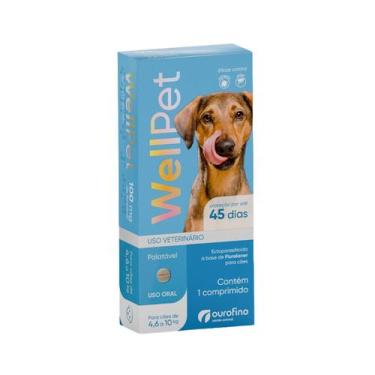 Imagem de Antipulgas Wellpet Ourofino para Cães Variados 1 comprimido, 4,6 a 10 
