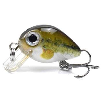 Imagem de Iscas de Pesca Corpo Duro Afundante com Anzol Triplo Isca Artificial Simulada Nado Olhos 3D Crânquio Equipamento